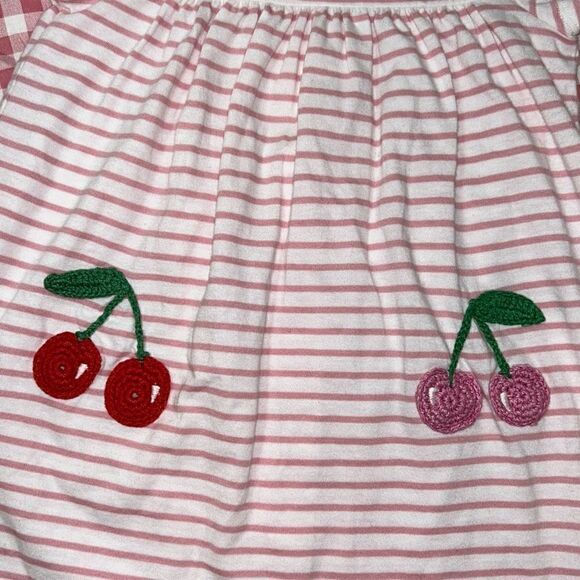Mini Boden cherry soft cotton dress 12/18 - Picture 2 of 4